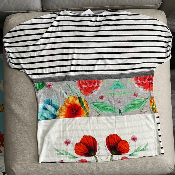 Desigual Women’s Floral Knit Short Sleeve T Shirt - Size M - Picture 4 of 11